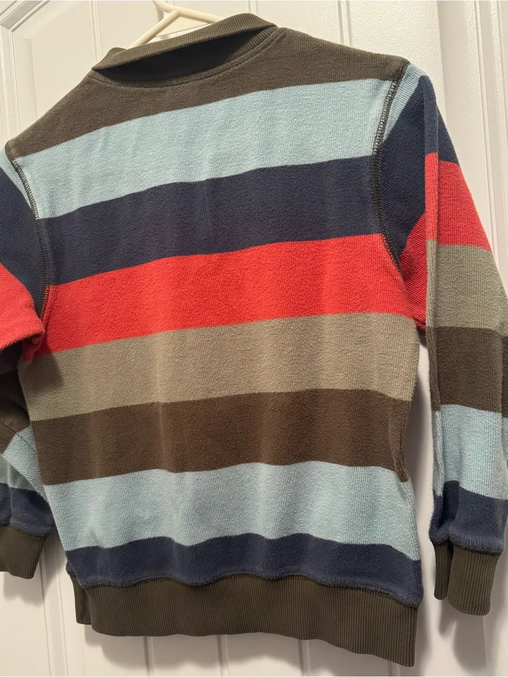 Gymboree Boys Size 8 Striped Mock Neck Pullover Sweater 100% Cotton